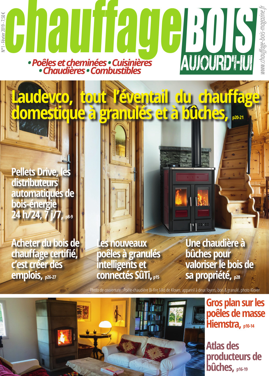 Chauffage Bois n°1, le nouveau magazine du chauffage domestique au bois