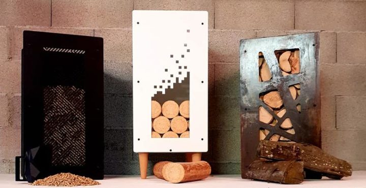 Le rangement à pellets design pour la maison chez Granulebox à Lyon -  Granule Box