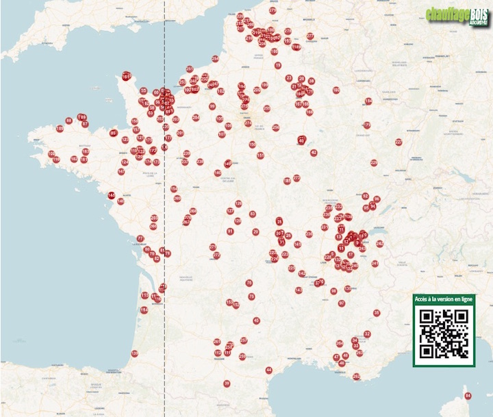 Atlas 2017 des producteurs de briquettes biocombustibles et bûches  compressées – Chauffage bois aujourd'hui : Magazine professionnel du  chauffage domestique au bois