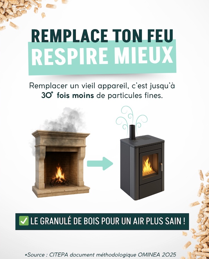 « Remplace ton feu, Respire mieux »,  une campagne Propellet France