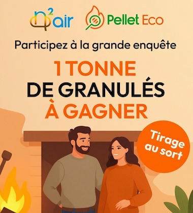 Gagnez une tonne de pellets en répondant à la grande enquête sur le chauffage aux granulés de bois en France
